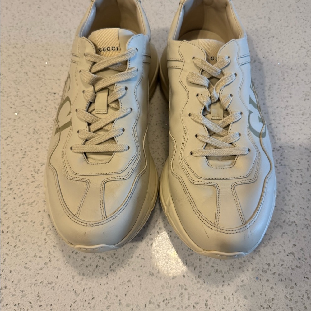 Gucci Men's Cream Sneakers